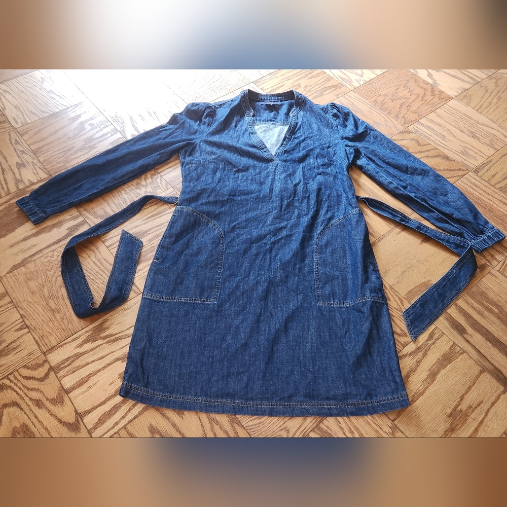 Boden Denim Long Sleeve Dress
